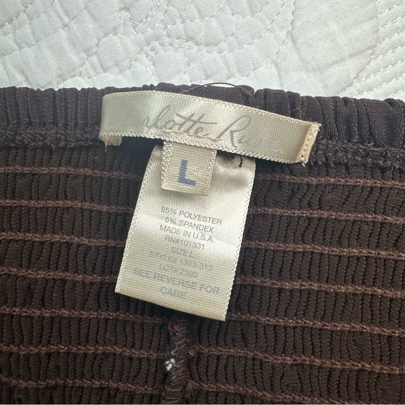 Charlotte Russe Y2K Smocked Strapless Tube Maxi Dress. Brown. Size: Large. - Picture 5 of 5